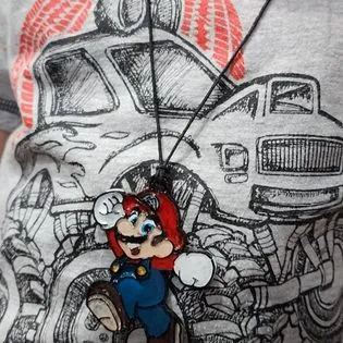 Dây chuyền/chìa khóa Mario dễ in 3D - Image 1