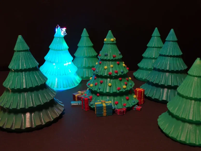 Cây thông Noel nhiều phần với đèn LED cho Giáng sinh 2023 - Image 3