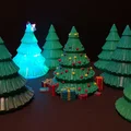 Cây thông Noel nhiều phần với đèn LED cho Giáng sinh 2023 - Thumbnail 3
