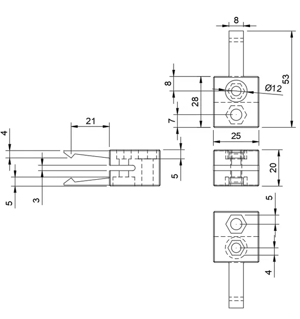 Bánh xe phanh cho cửa trượt tiêu chuẩn - Image 4