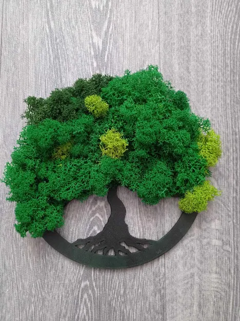 Cây sự sống trang trí bằng rêu - Image 1