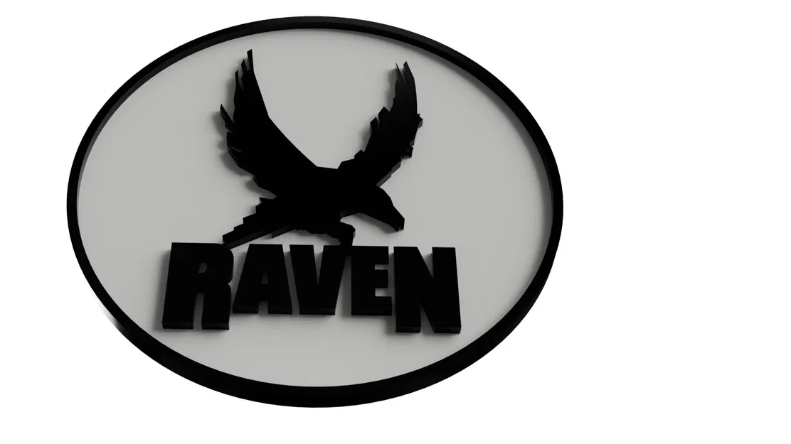 Lót ly bia có logo Raven in hai màu - Image 1