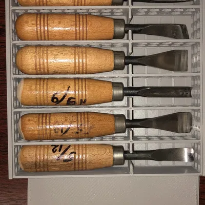 Giá đỡ cho 6 dao cắt với nắp đậy