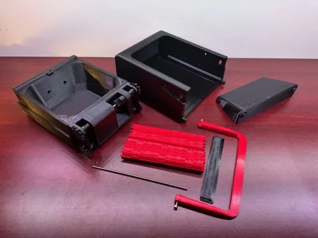 Thùng chứa cửa chớp tự động với lò xo và giảm chấn - Image 3