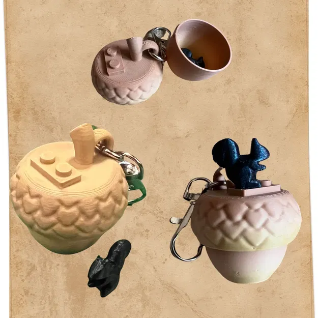 Móc khóa hạt sồi Lego độc đáo và tiện lợi - Image 1