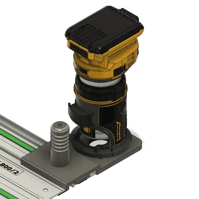 Bộ chuyển đổi cho máy khoan Dewalt sử dụng trên ray Festool