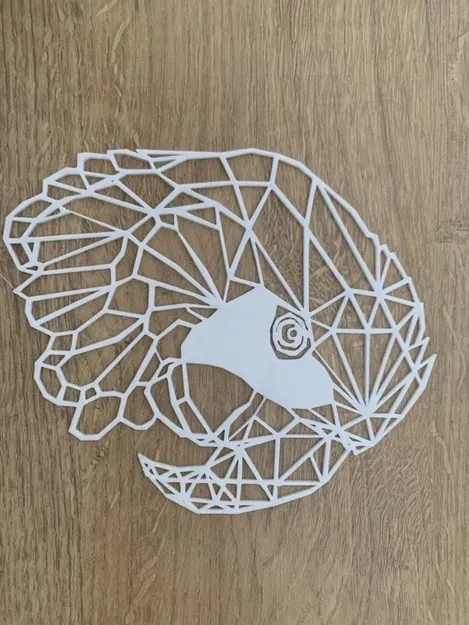 Đầu chim vẹt hình học 3D độc đáo - Image 1