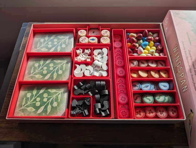 Bộ phụ kiện Wingspan Asia với khay nectar và khay thẻ lớn hơn - Image 1