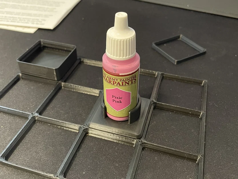 Giá đỡ chai sơn Vallejo/Army Painter Gridfinity 1X1 - Image 1