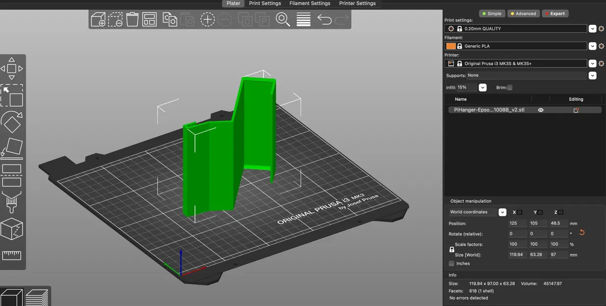 Giá đỡ vỏ Raspberry Pi 3 cho máy chiếu Epson EB-PU1008B - Image 1