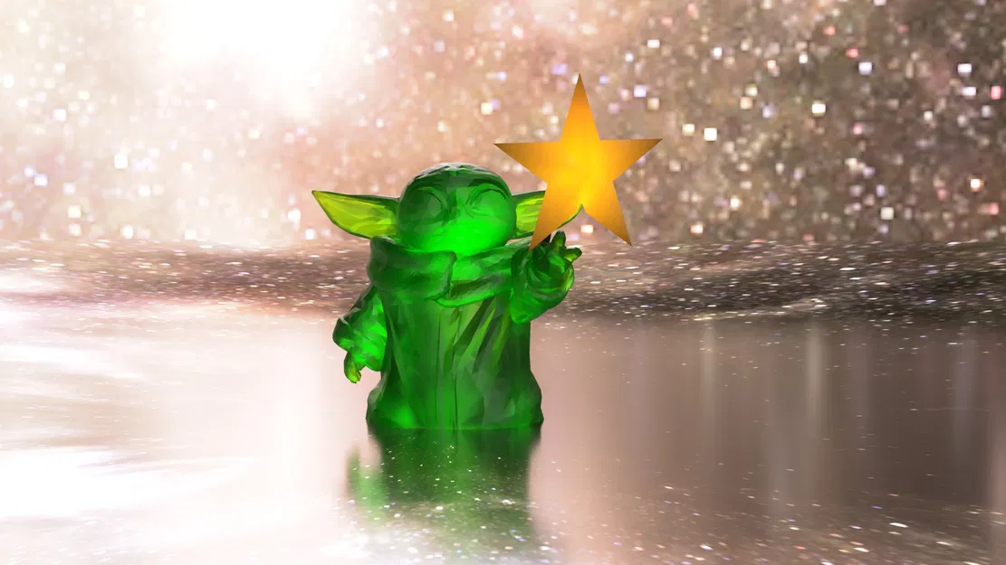 Mũi tên trang trí cây thông Giáng sinh Baby Yoda 'Grogu - Image 2