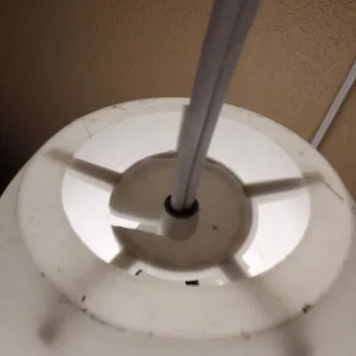 Đèn chụp hình trứng treo ánh sáng