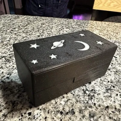 Vỏ đựng slide máy chiếu chủ đề không gian cho 9 slide