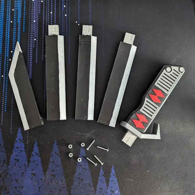 Katana Cyberpunk có thể tháo rời cho cosplay dễ dàng - Image 1