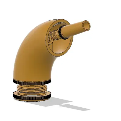 Mouthpiece tuba 90 độ Alcon 23 kiểu macaroni