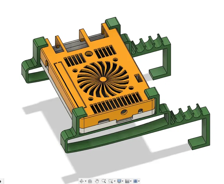 Hộp và giá đỡ cho NAS sử dụng Orange Pi và HD Toshiba 2TB - Image 1