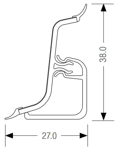 Nắp cuối bên phải cho thanh nối tường - Image 5