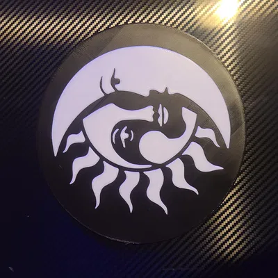 Biểu tượng bóng đổ mặt trời và mặt trăng