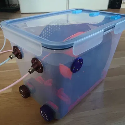 Hộp chứa filament Drybox remix từ IKEA với chức năng cuốn lại