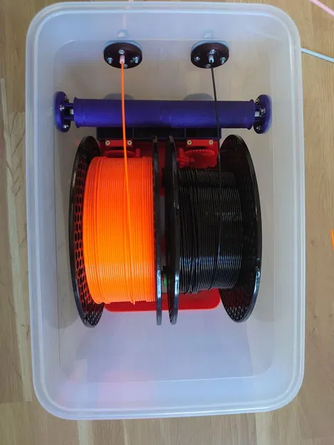 Hộp chứa filament Drybox remix từ IKEA với chức năng cuốn lại - Image 7