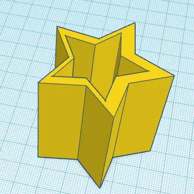 Bình hoa hình sao độc đáo cho trang trí nội thất