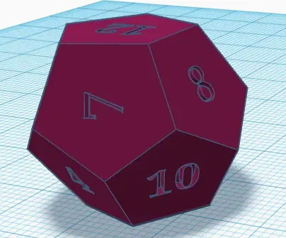 Khối đa diện 12 mặt Dodecahedron cho trò chơi bàn - Image 1