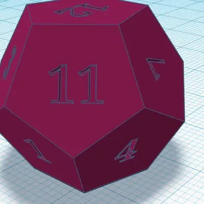 Khối đa diện 12 mặt Dodecahedron cho trò chơi bàn