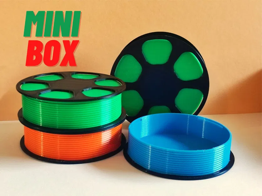 Giá đỡ cuộn filament hình hộp dễ in - Image 1