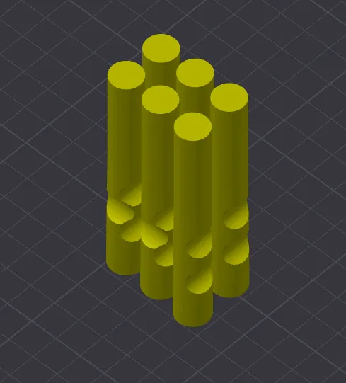 Câu đố hình trụ, viên đạn và bút sáp trên bàn làm việc - Image 7