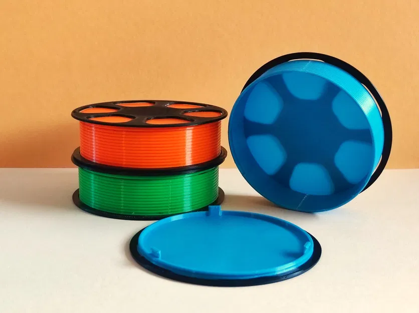 Giá đỡ cuộn filament hình hộp dễ in - Image 3