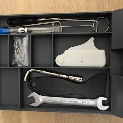 Ngăn kéo Creality K1 với các ngăn khác nhau