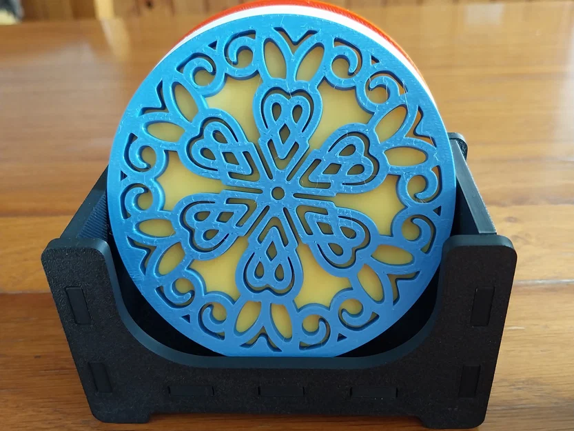 Đế ly trang trí họa tiết mandala nhiều màu sắc - Image 4