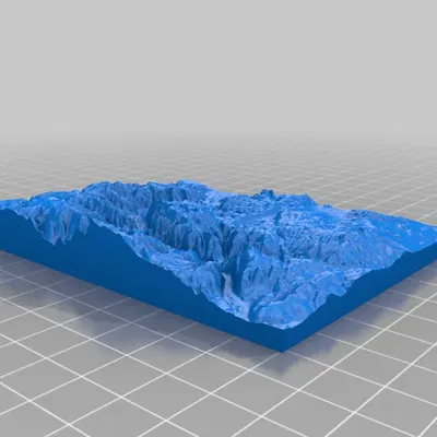 Mô hình địa hình thung lũng Wachau tại Áo