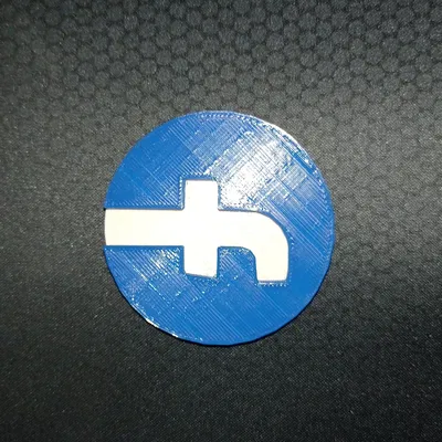 Biểu tượng Facebook với thiết kế 3D độc đáo