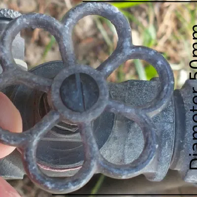 Nắp tay van d50mm hình hoa cho trẻ em