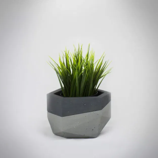 Khuôn chậu cây bằng bê tông hiện đại - Image 2