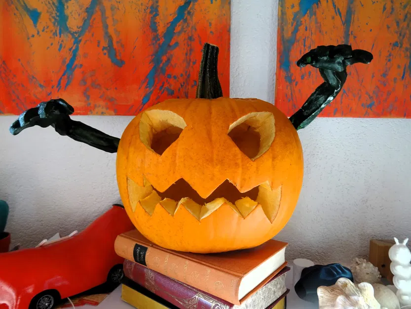 Cánh tay bí ngô cho lễ hội Halloween - Image 1