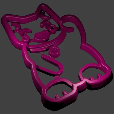 Khuôn bánh quy Mèo Thần Tài phong cách Maneki Neko