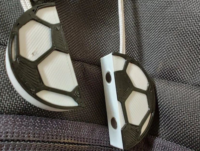 Kéo khóa hình bóng đá dễ thương cho ba lô trẻ em - Image 2