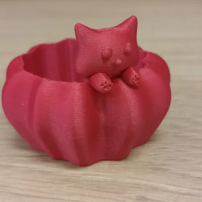 Bát mèo hình bí ngô trang trí Halloween