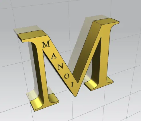 Mô hình thiết kế tên 3D độc đáo với phong cách cá nhân hóa - Image 1