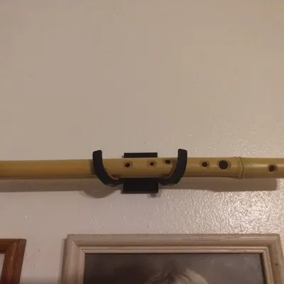 Giá đỡ sáo gỗ thiết kế bằng Tinkercad