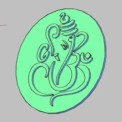 Mặt dây chuyền Ganesh với thiết kế tinh xảo