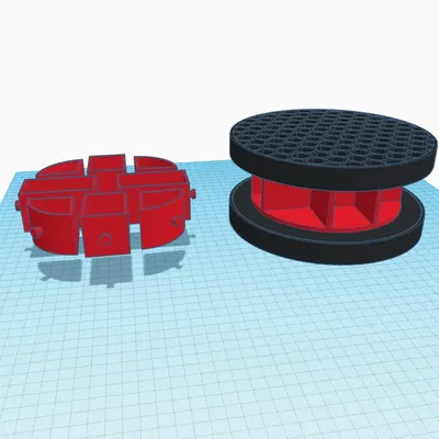 Giá đỡ thiết bị Prusameters với ngăn kéo và bảng màu