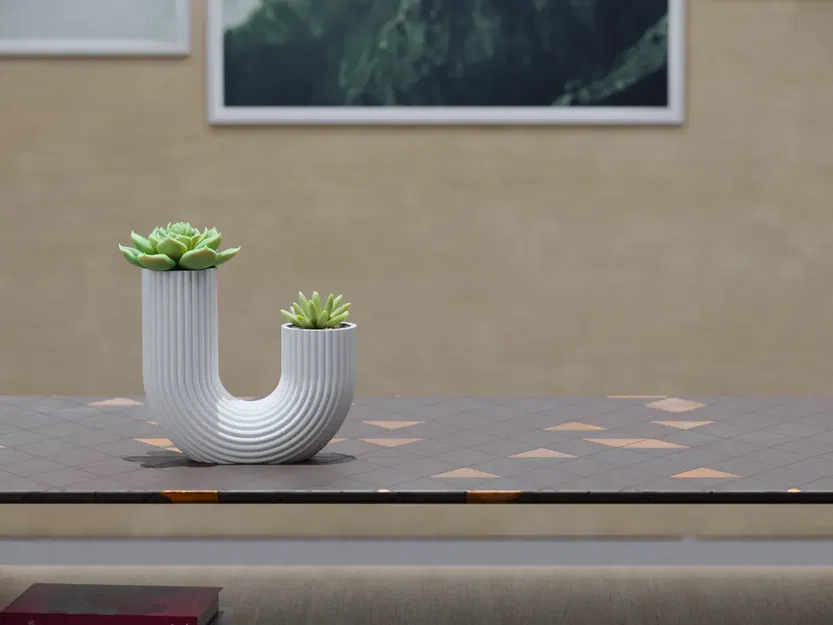 Chậu cây hình ống hiện đại dễ in 3D không cần hỗ trợ - Image 2