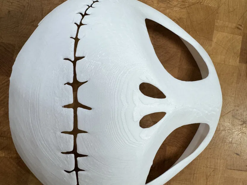 Mũ Jack Skellington chia thành 2 phần cho máy in 3D - Image 6