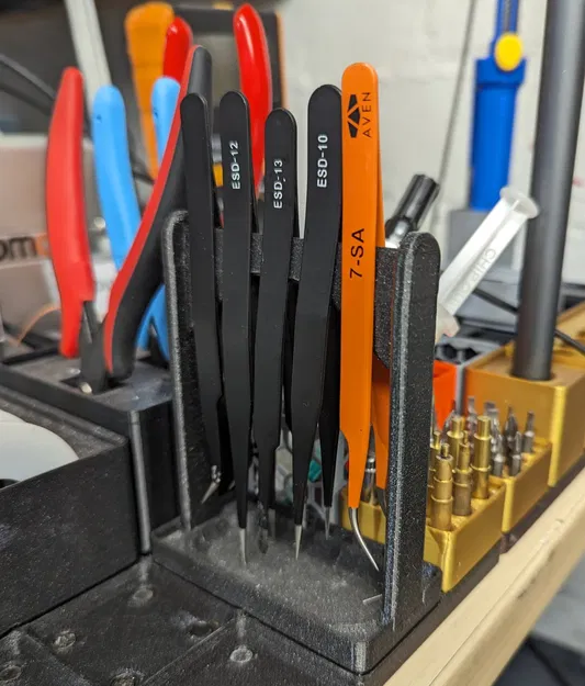 Giá đỡ nhíp Gridfinity in một mảnh - Image 1