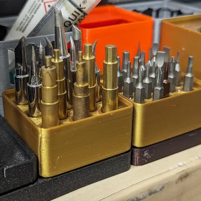 Khối Gridfinity 1x1 cho các bit lục giác 4mm