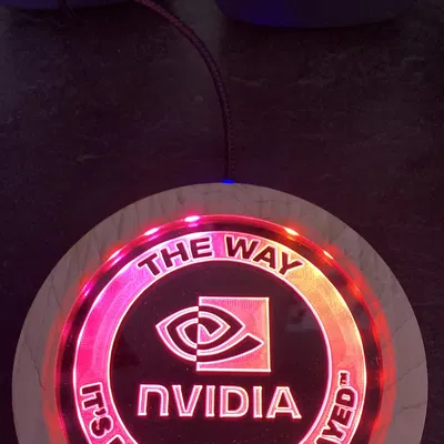 Đế đèn LED cho chén uống với logo acrylic khắc tùy chỉnh