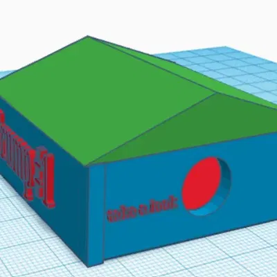 Nhà với nội thất thú vị bên trong